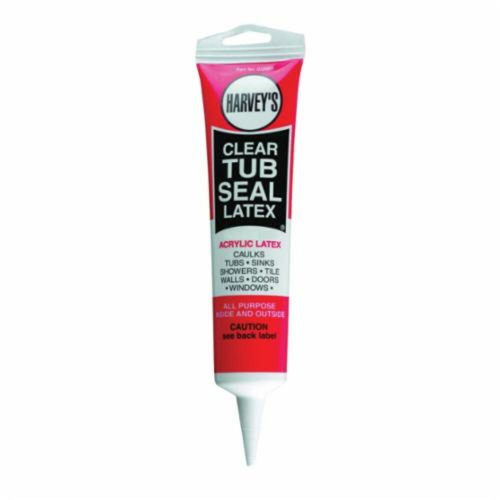 Harvey® 32005 Siliconized Acrylic Caulk, 5.5 oz Tube, Clear