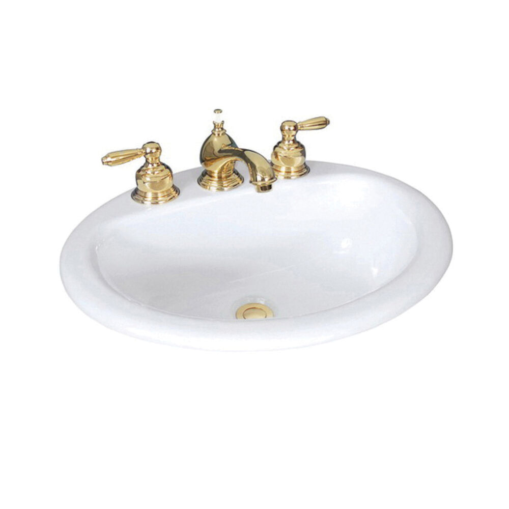 Mansfield® 251-8 WH Alto™ II Self-Rimming Lavatory With Consealed Front Overflow, Oval, Drop-In Mount, Vitreous China, White, Domestic