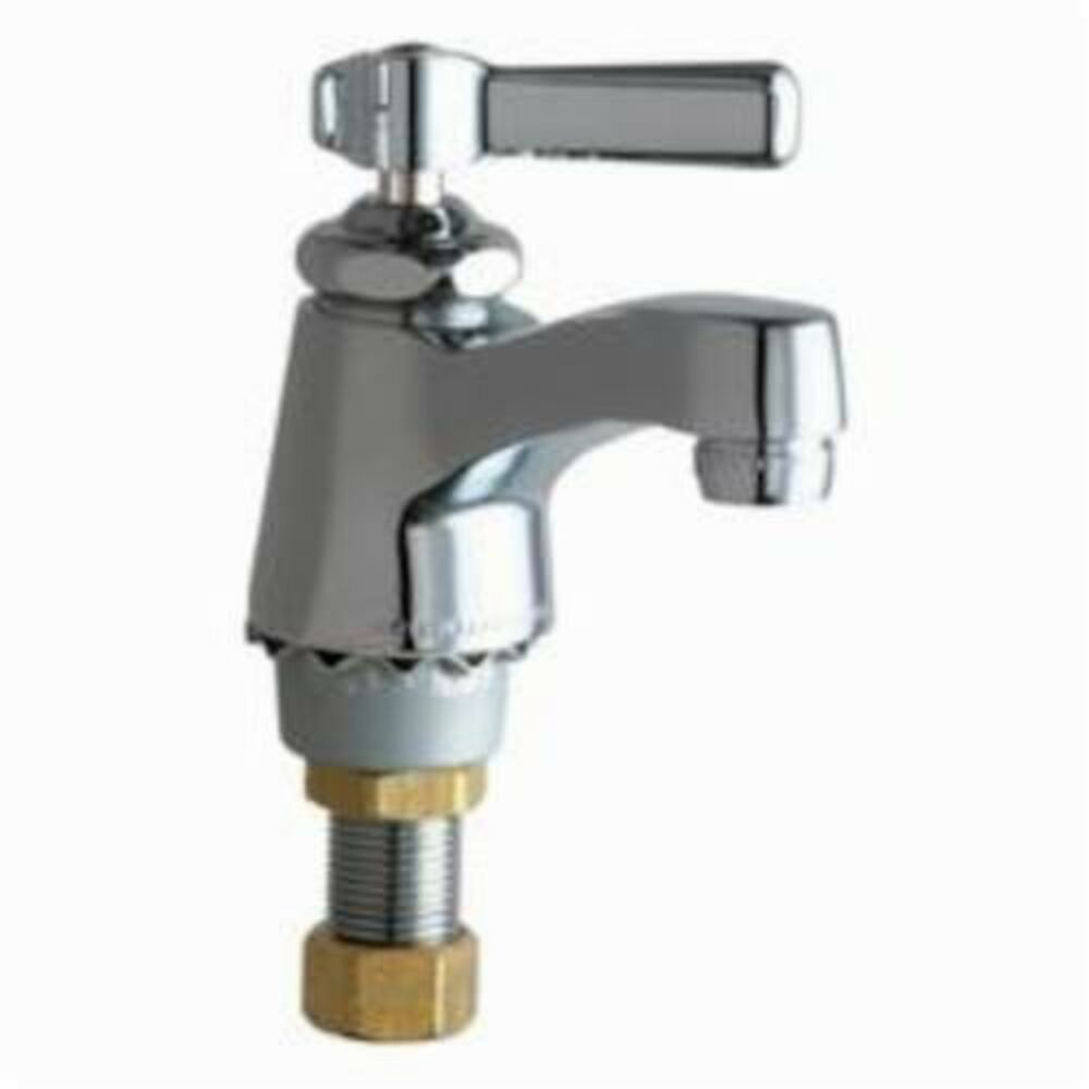 Chicago Faucet® 730-COLDXKABCP Single Supply Cold Water Sink Faucet, 2.2 gpm, Chrome Plated, 1 Handles, Domestic, Commercial