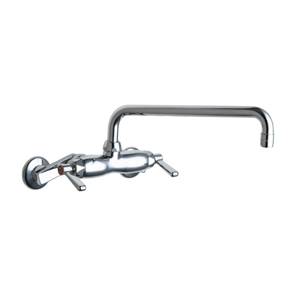 445-L12ABCP Hot and Cold Water Sink Faucet, 2.2 gpm Flow Rate, Polished Chrome