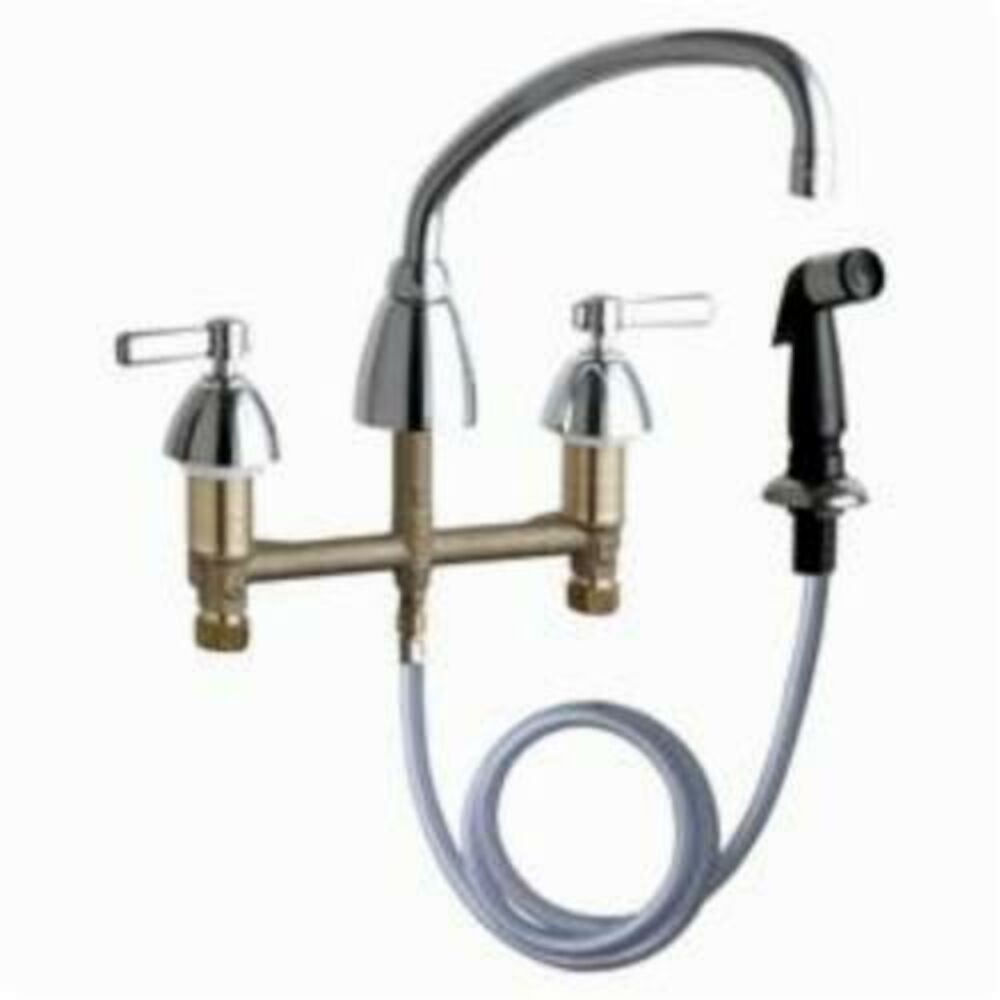 200-AABCP Concealed Kitchen Sink Faucet With Side Spray, Chrome Plated