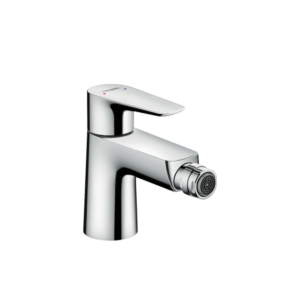 Hansgrohe 71720001 Talis E Bidet Faucet, 1.5 gpm, 3-1/8" H Spout, 1 Handle, Pop-Up Drain, Chrome Plated