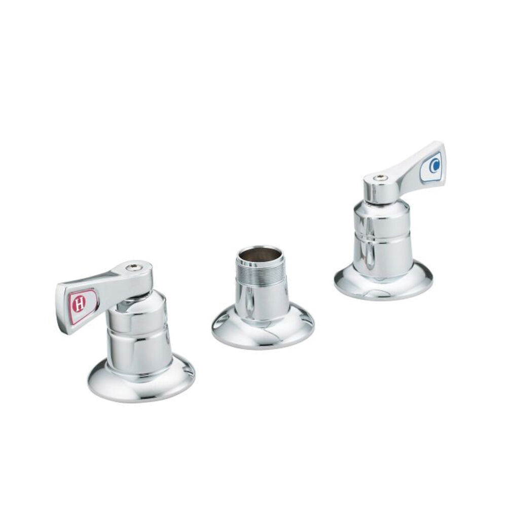 Moen® 8226 M-DURA™ Widespread Kitchen Faucet, 2.2 gpm, Chrome Plated, 3 Faucet Holes, 2 Handles, Import, Domestic