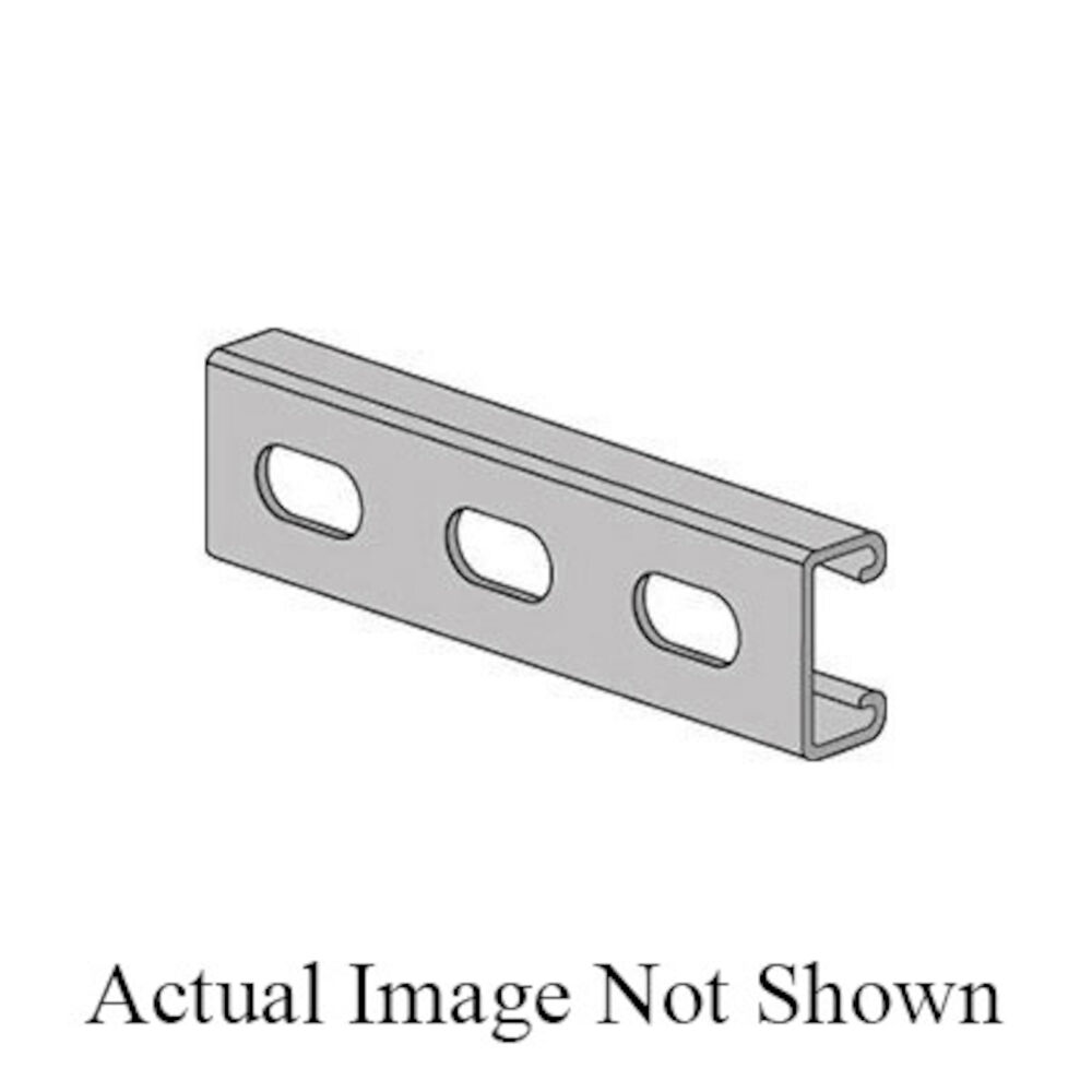 Anvil-Strut™ 2400005035 FIG AS 520EH Channel With Elongated Holes, 9/16x1-1/8" Slots, 2" Spacing, 12 ga THK, 10' L