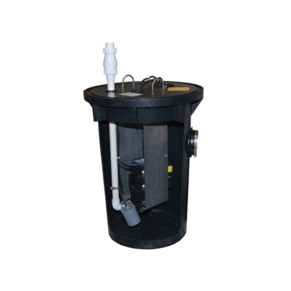 Zoeller® 915-0005 1-Phase Grinder Pump Package System with BN800 Pump, 1-1/4" NPT Outlet, Cast Iron, 18" x 30" Basin