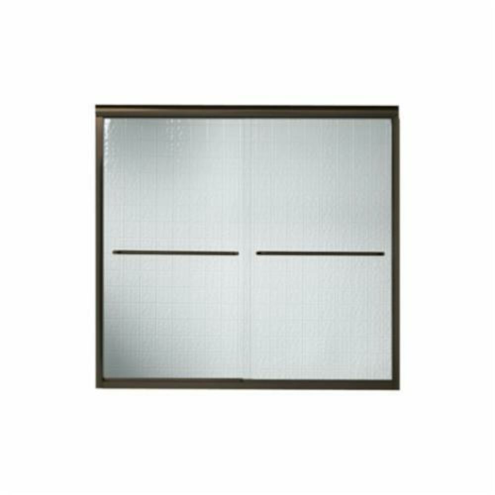 5425-57DR-G05 Sliding Bath Door, Frameless Frame, Tempered Glass, Deep Bronze