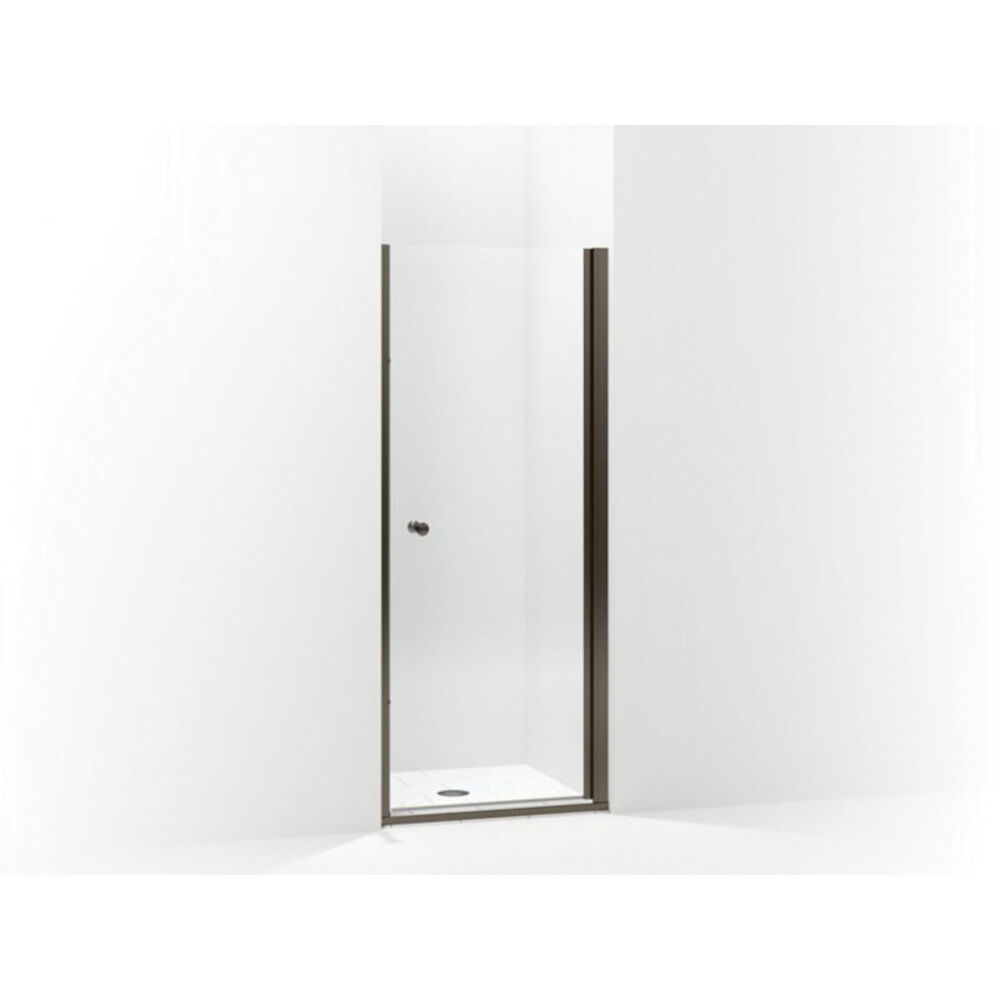 5690-30ADR-G05 Swinging Pivot Shower Door, Frameless Frame, Anodized Deep Bronze With Smooth/Clear Texture