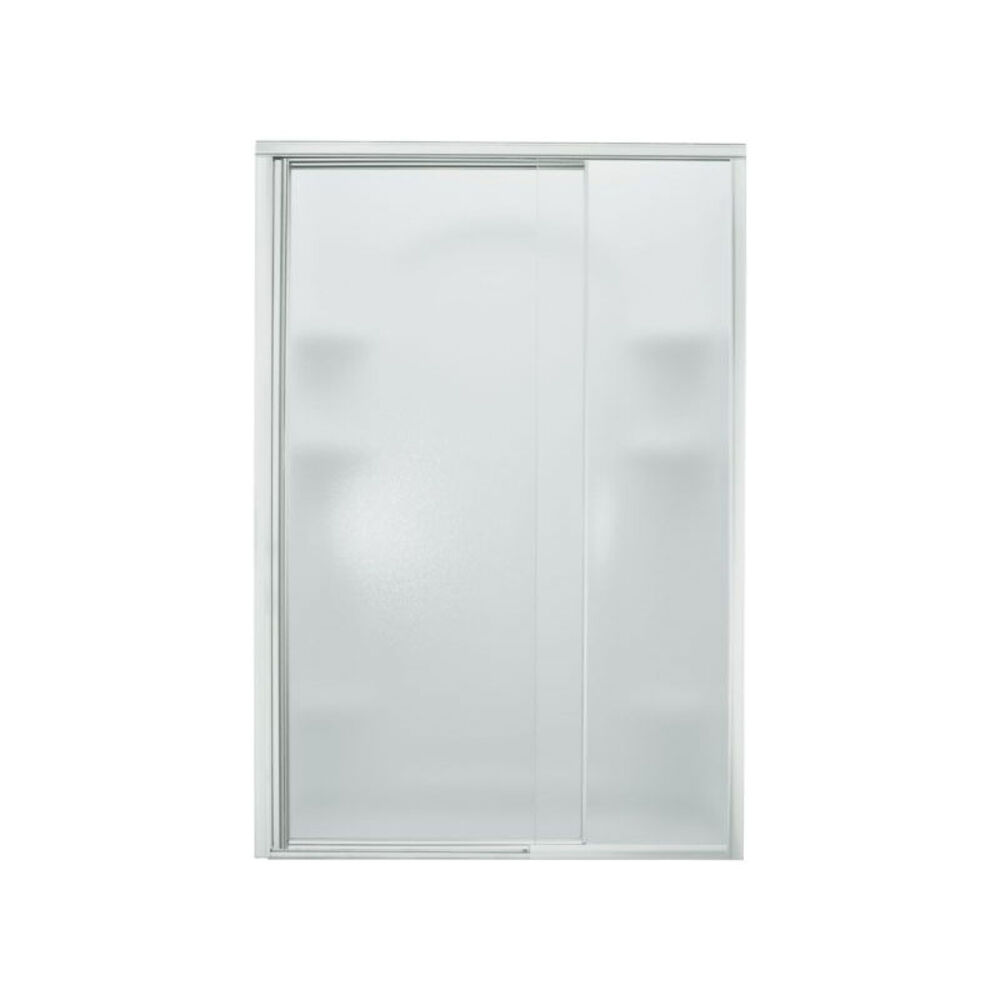 1500D-42S Vista Pivot™ II Pivot Shower Door, Framed, Silver with Pebbled Glass Texture