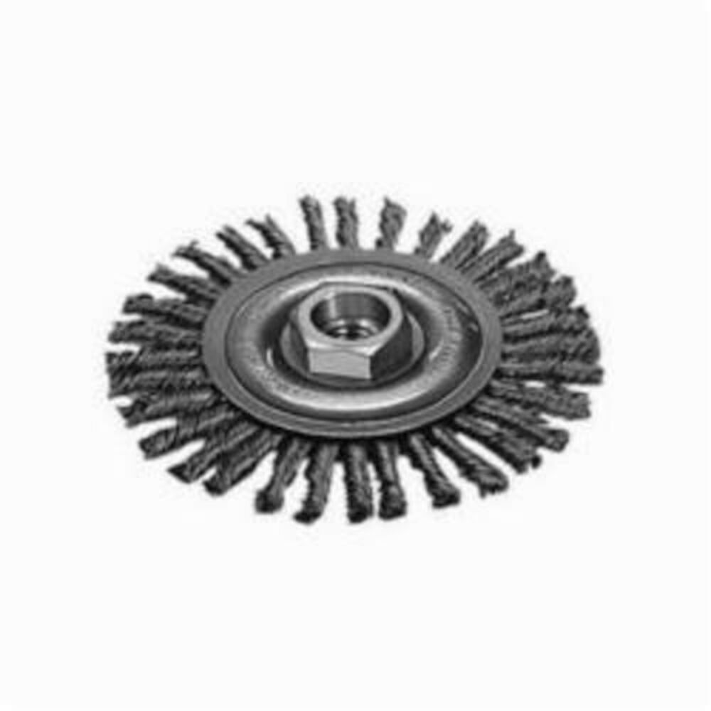 Milwaukee® Tool 48-52-1700 Wheel Brush, 5" Dia, 0.02 to 0.023" Stringer Bead Knot Wire, 5/8-11