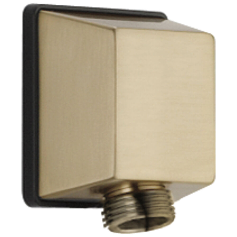 Delta Universal Showering Components Square Wall Elbow for Hand Shower, Champagne Bronze