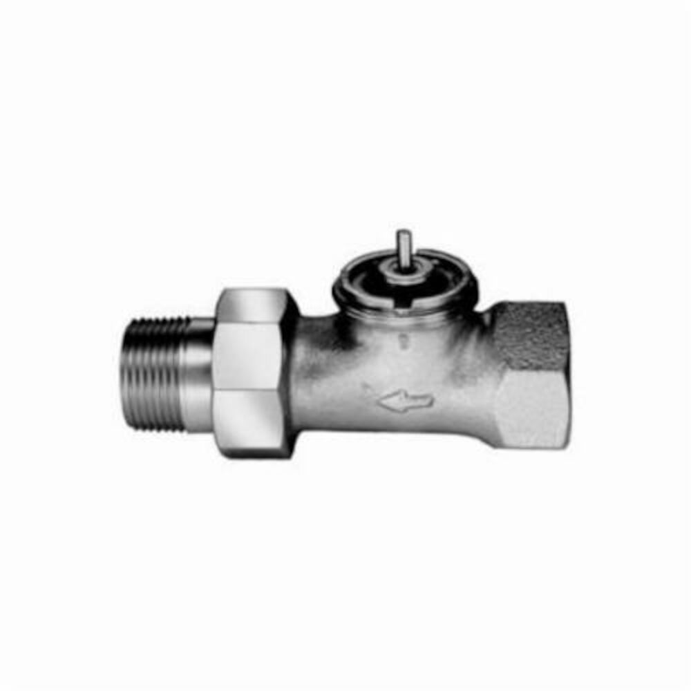 Honeywell V110D1000/U Straight Pattern Thermostatic Radiator Valve, 1/2 in, MNPT, 17 psi Differential (Close-off), Bronze, Domestic