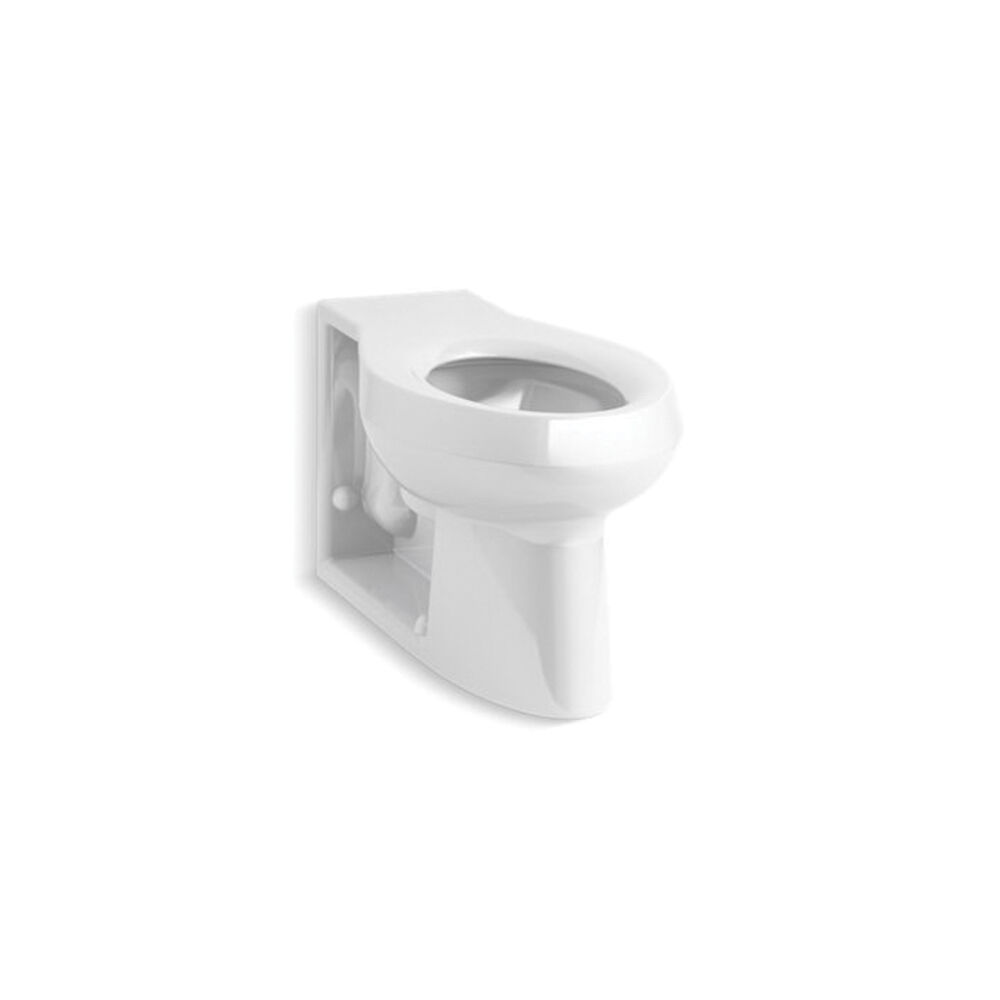 Kohler® 4398-SS-0 Toilet Bowl, White, Elongated Front, 4-1/2" Rough-In, 5-1/4" H Rim, 2-3/8" Trapway, Anglesey®