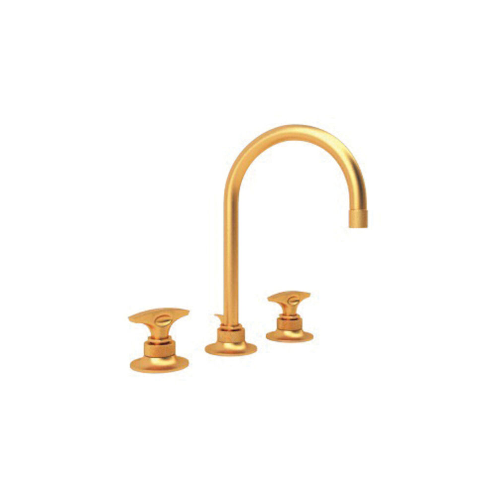 MB2019DM-SG-2 Michael Berman Graceline™ Widespread Lavatory Faucet, Satin Gold, Pop-Up Drain