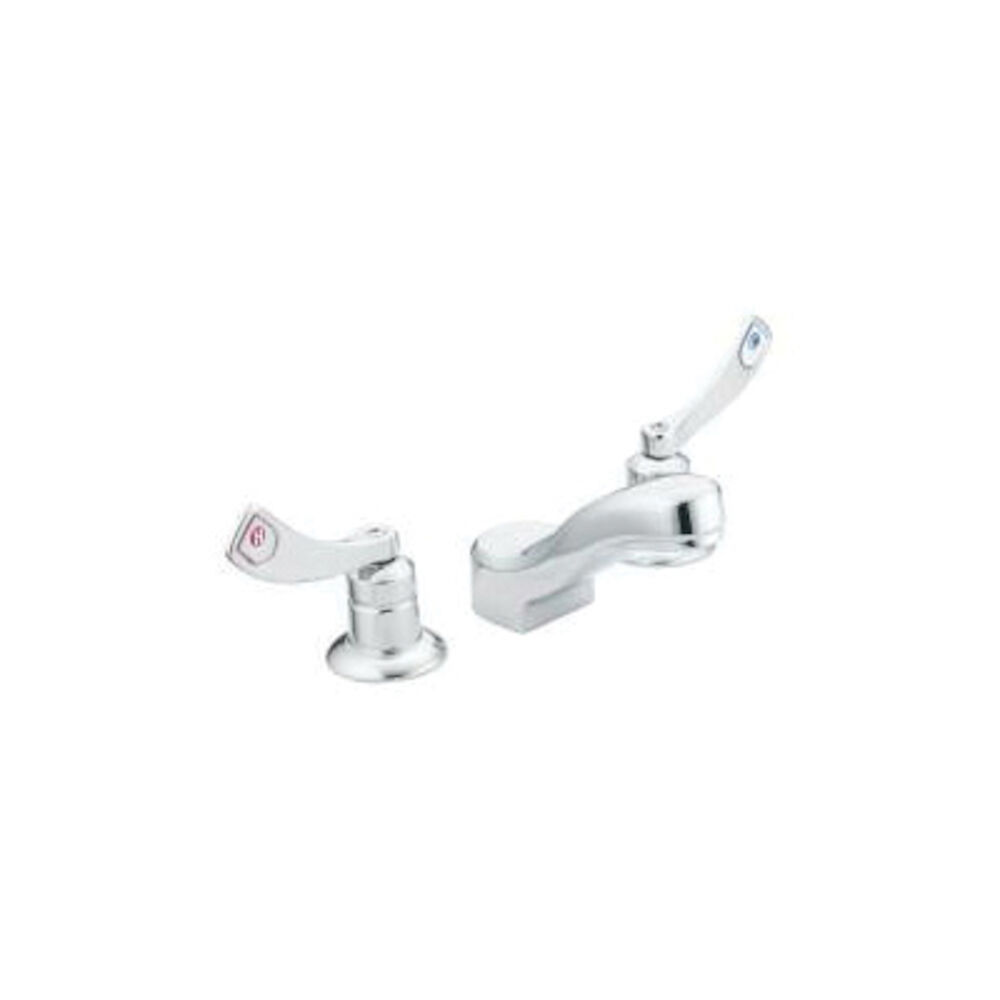 Moen® 8228F12 M-DURA™ Widespread Lavatory Faucet w/o Drain, Chrome Plated