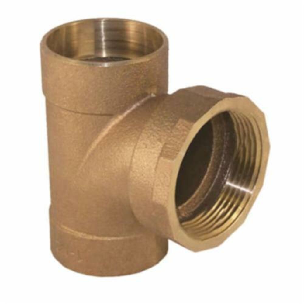 EPC 10048912 5811-CCF Solder DWV Tee, 1-1/2 in, CxCxF, Brass