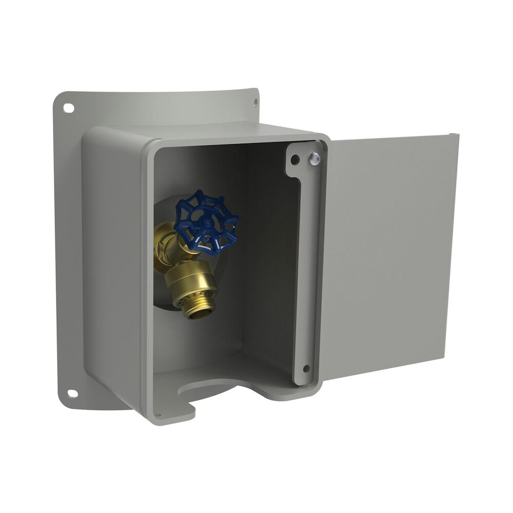 LK4471LHBGRY Locking Hose Bib, 1/2 in, Domestic