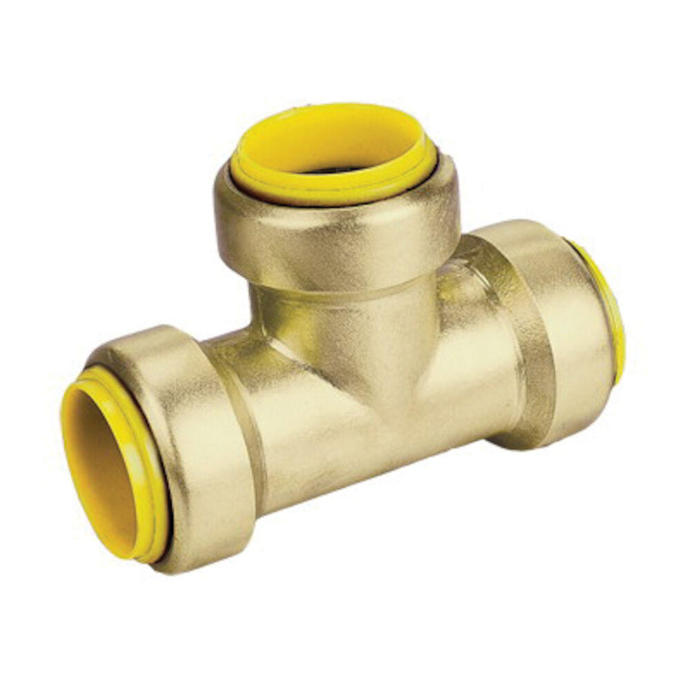 Webstone Pro-Connect ProPush™ 26502 Tee, 1/2 in, Push, Brass, Import