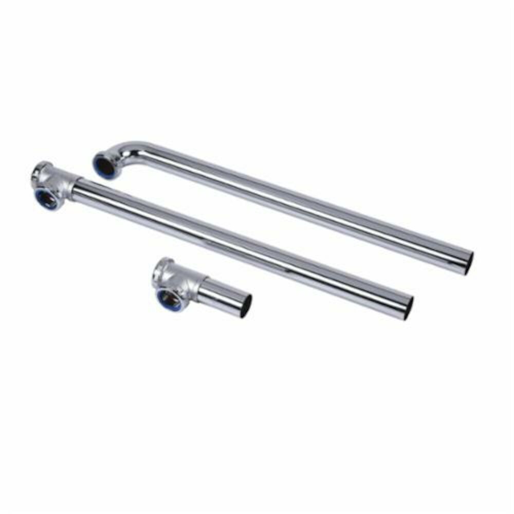Dearborn® 109-20-1 3-Part Tubular End Outlet Waste, 1-1/2" Nominal, 20 ga, Chrome Plated, Brass
