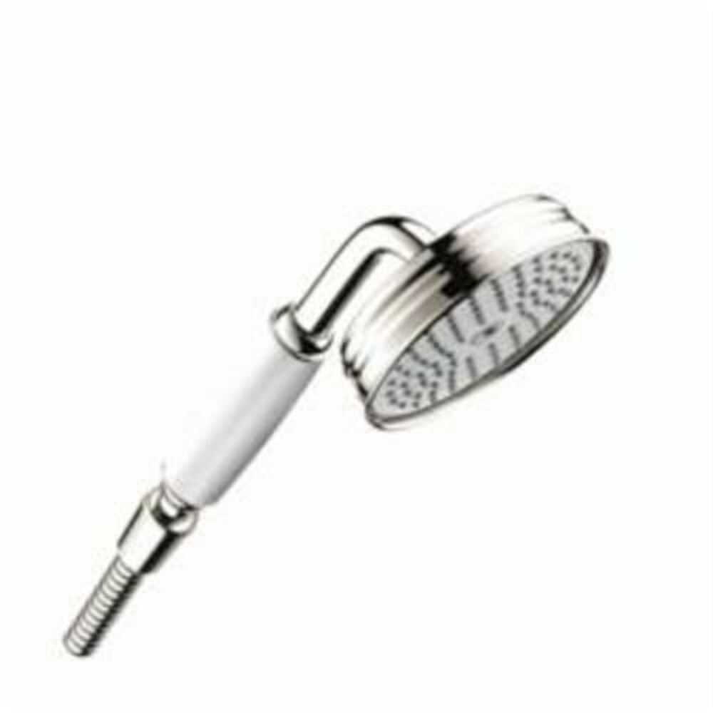 AXOR 16320831 1-Jet Hand Shower, Montreux, 2.5 gpm, 1 Sprays, 4-1/8" Dia Head, 1/2 in
