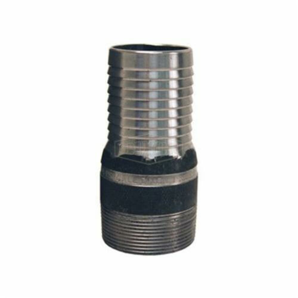 Dixon® ST5 King™ No Knurl Combination Nipple, 3/4 inx3-1/8" L Hose ShankxMNPT, Carbon Steel, Unplated, Domestic