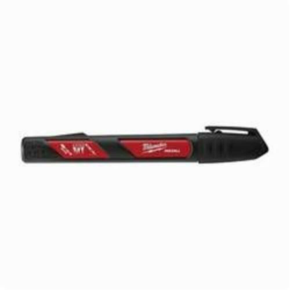 Milwaukee® Tool 48-22-3731 INKZALL™ Liquid Paint Marker, Acrylic Nib/Plastic, Black/Red