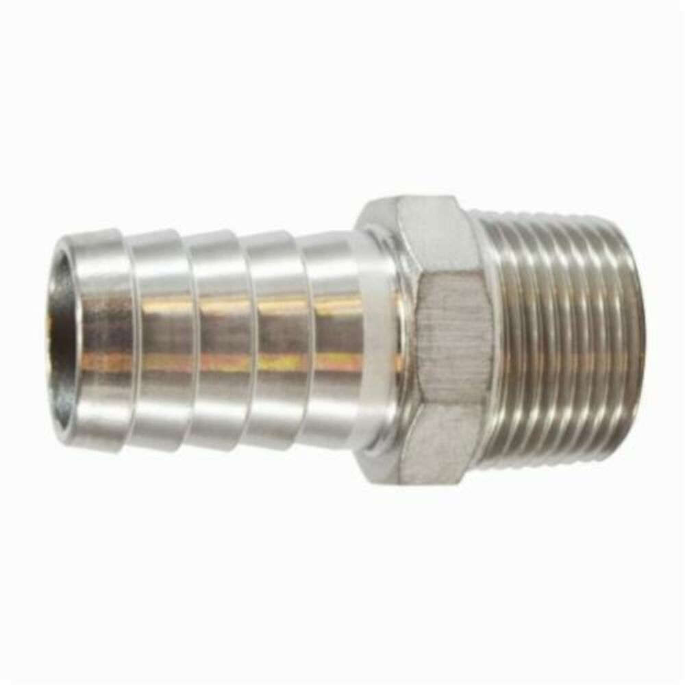 MMM 73953 Hose Nipple, 1/2", BarbxMIP, ASTM A-351 Cast Stainless Steel