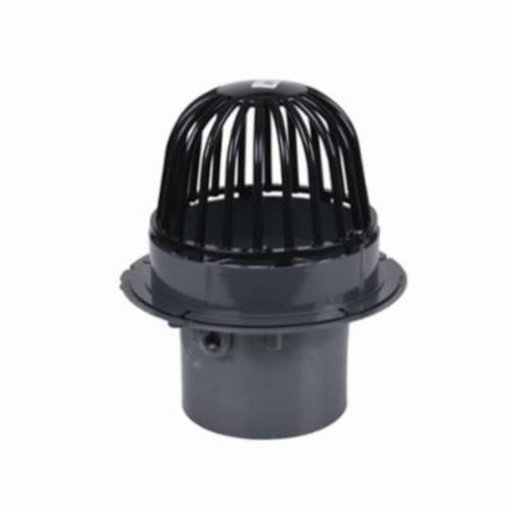 Oatey® 78036 78000 Roof Drain With ABS Dome and Dam Collar, 6" Outlet, FNPT Connection, PVC Drain