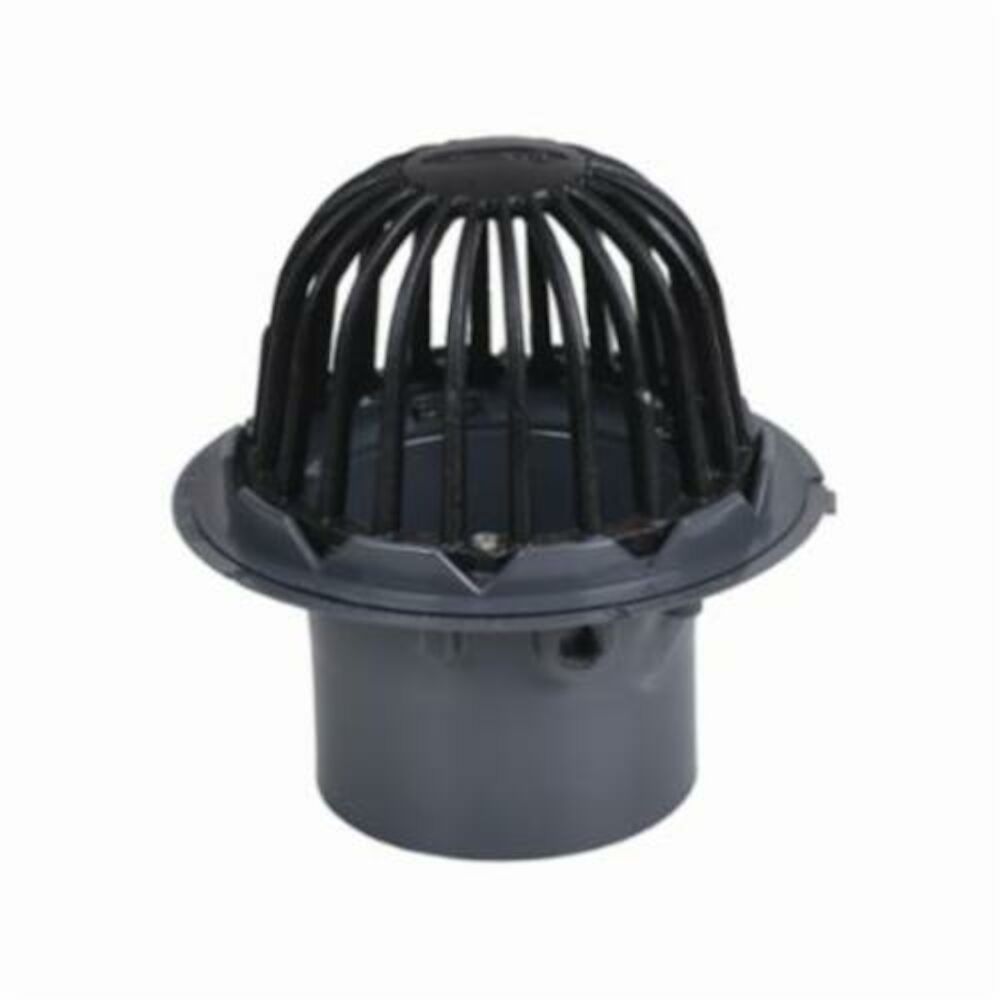 Oatey® 78026 78000 Roof Drain With Cast Iron Dome and Gravel Guard, 6" Outlet, FNPT Connection, PVC Drain