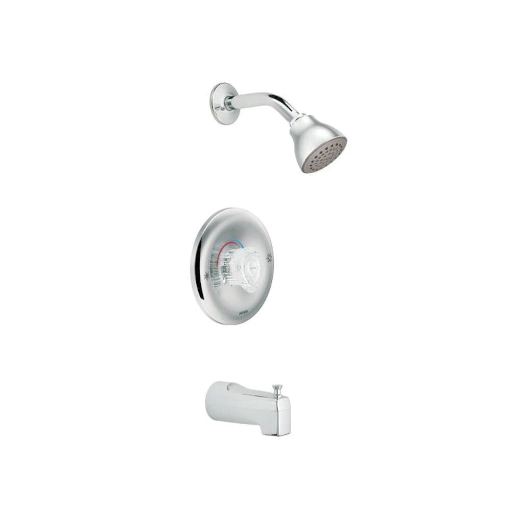 Moen® 2353 Tub/Shower Valve, 2.5 gpm Shower, Chrome Plated