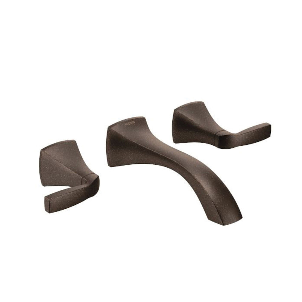 Moen® T6906ORB Bathroom Faucet, Voss™, 1.5 gpm, 7-3/8" H Spout, 8" Center, Oil Rubbed Bronze, 2 Handles, Function: Traditional