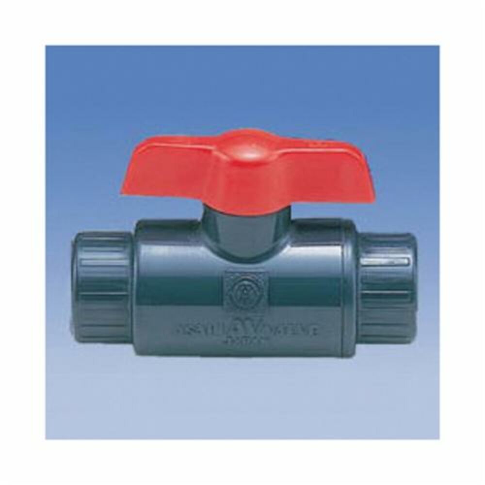 Asahi-America® Omni® 1070010 Ball Valve, 1 in, Socket, PVC Body, Full Port, EPDM Softgoods