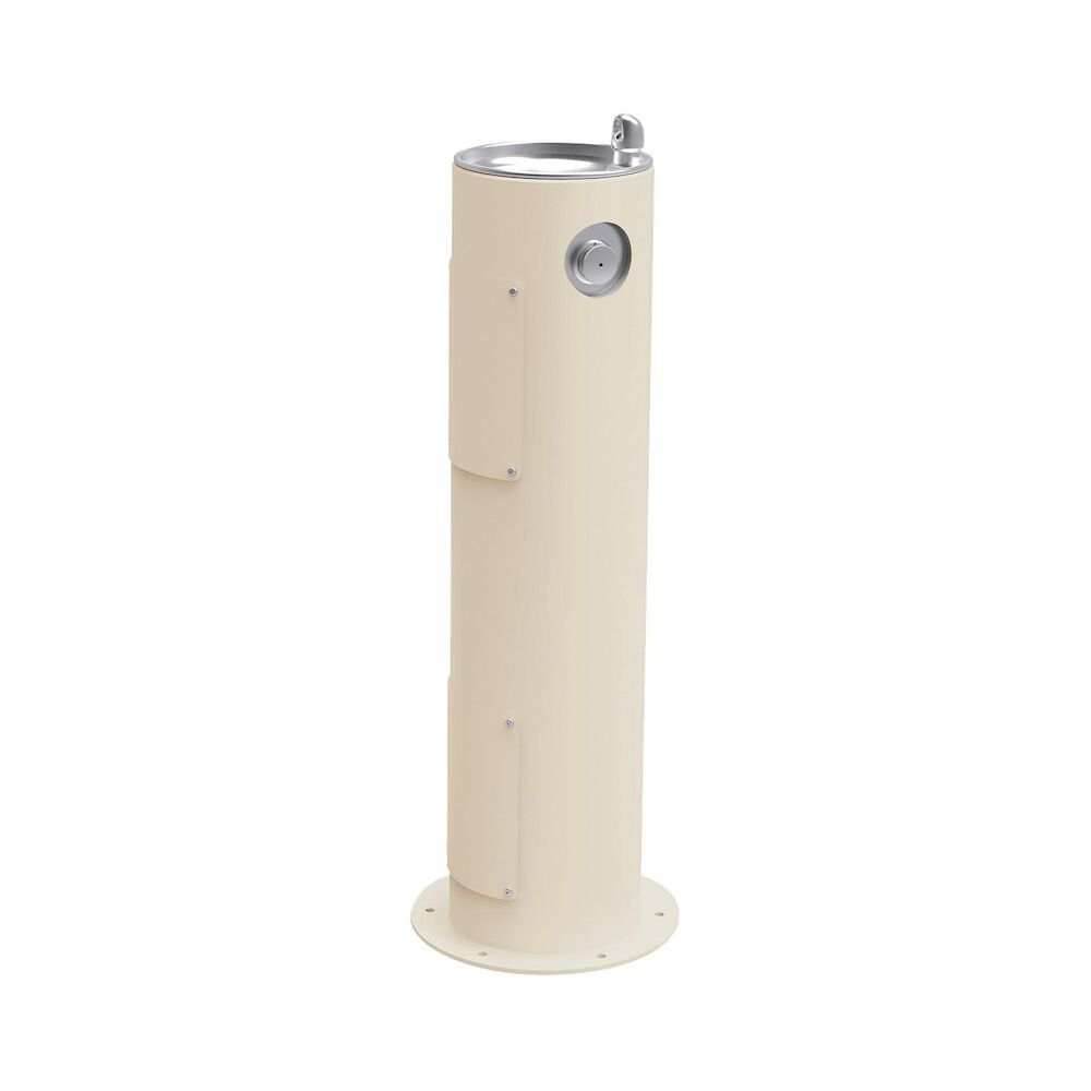 LK4400BGE Non-Filtered Outdoor Pedestal Fountain, Pushbutton Operation, Non-Refrigerated Chilling, 1 Station, Beige, Domestic