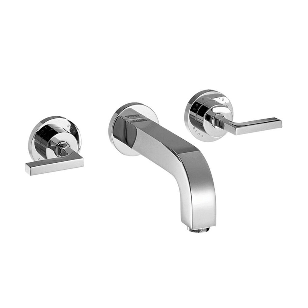 AXOR 39147001 Bathroom Faucet Trim, Citterio, 1.2 gpm, 8" Center, Chrome Plated, 2 Handles,
