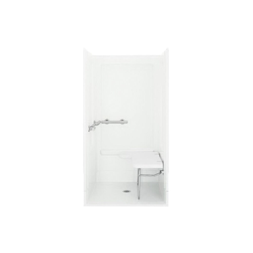 Sterling® 62050115-0 Transfer Shower, 39-3/8" Lx39-3/8" Wx72" H, Vikrell®, White
