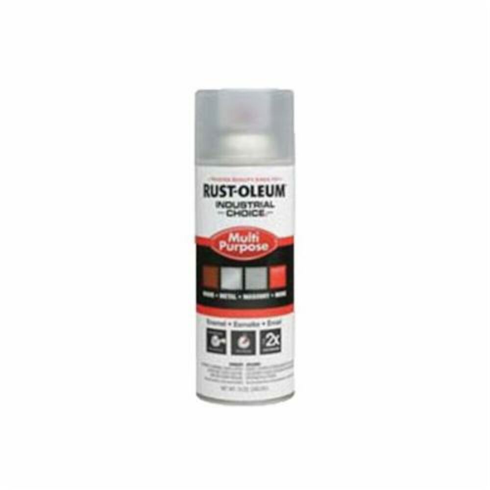 Rust-Oleum® 1610830 1600 System Multi-Purpose Enamel Spray Paint, 12 oz, Liquid, Crystal Clear, 12 to 15 sq-ft/can