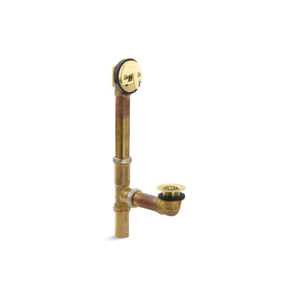 Kohler® 11660-PB Swiftflo™ Adjustable Bath Drain, 1-1/2 in, NPT, Brass Drain, Vibrant® Polished Brass