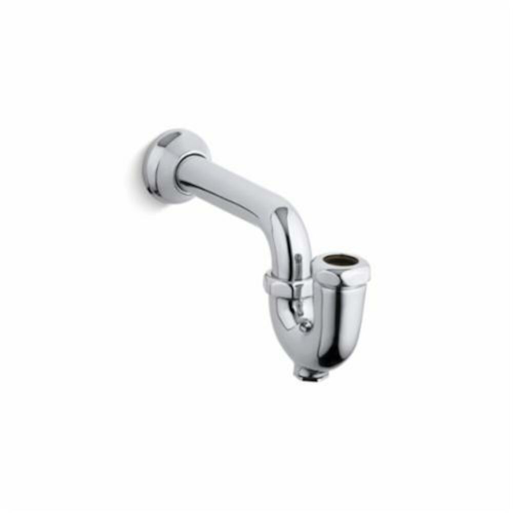 Kohler® 8999-CP Adjustable P-Trap With Tubing Outlet, 1-1/4" OD Inletx1-1/2" OD Outlet, Cast Solid Brass