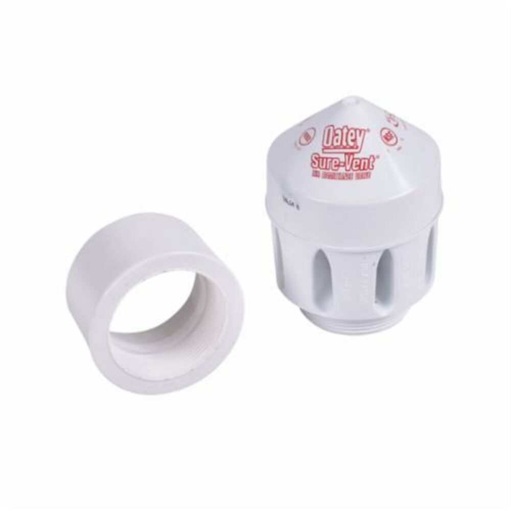 Oatey® Sure-Vent® 39220 Air Admittance Valve With 2x3" SCH 40 PVC Adapter, 2x3 in, NPT, 160 DFU, PVC Body