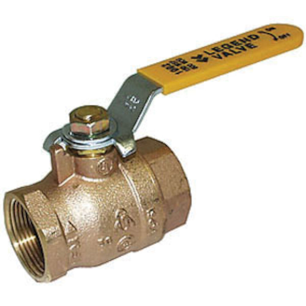 LEGEND 101-069 T-1002 Ball Valve With Handle, 2-1/2 in, FNPT, Forged Brass Body, Full Port, Import