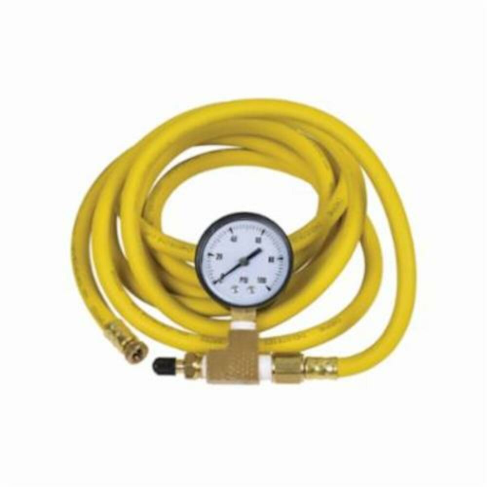 Cherne® 274228 Extension Hose w/ 0 to 100 psig Gauge, 3/16" IDx10' L