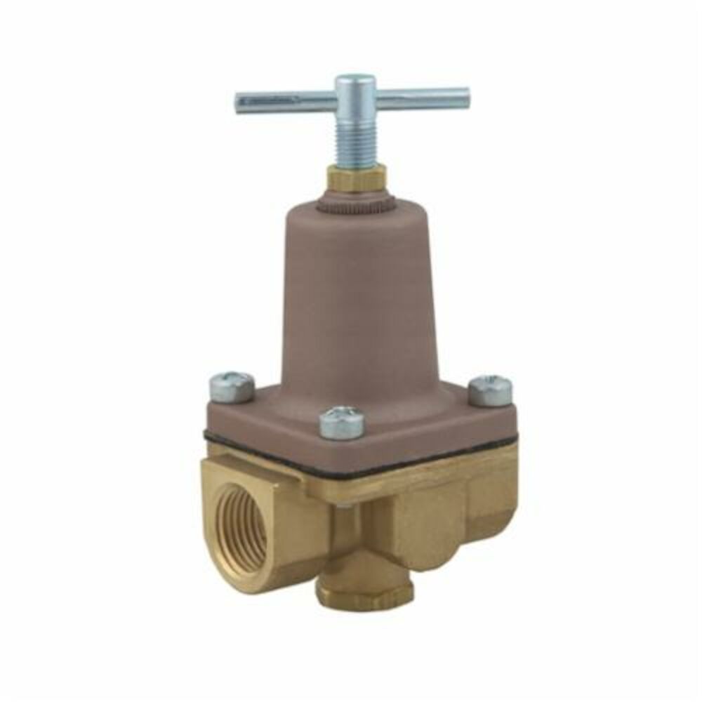 WATTS® 0009816 LF26A 2-Way Small Pressure Regulator, 3/8 in, FNPT, 300 psi, Brass Body, Domestic