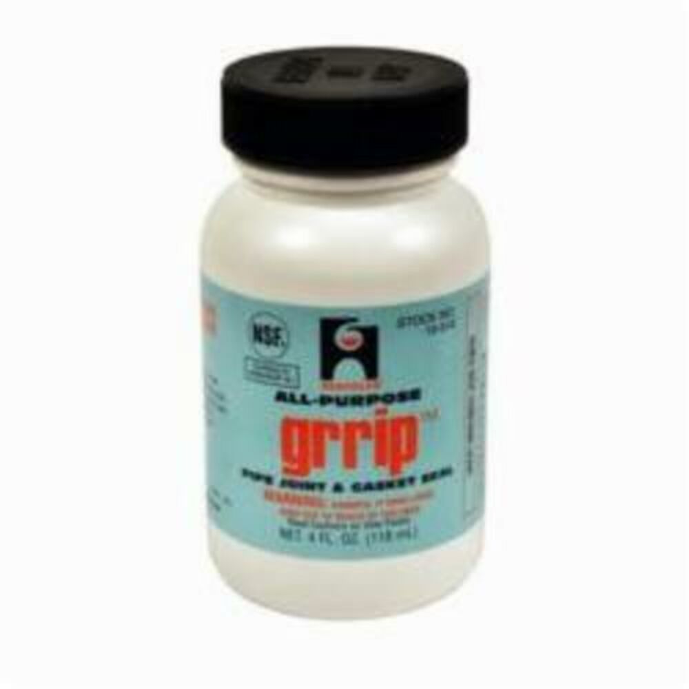 Hercules® Grrip™ 15510 All Purpose Pipe Joint and Gasket Sealant, 0.25 pt Can, Liquid Paste, Industrial Black, 1.29