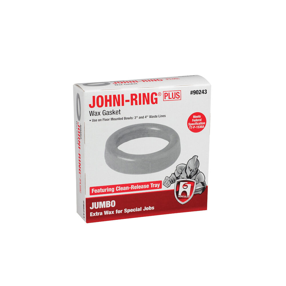Hercules® 90243 Johni-Ring® Plus Wax Gasket, 3 or 4 in, Tan