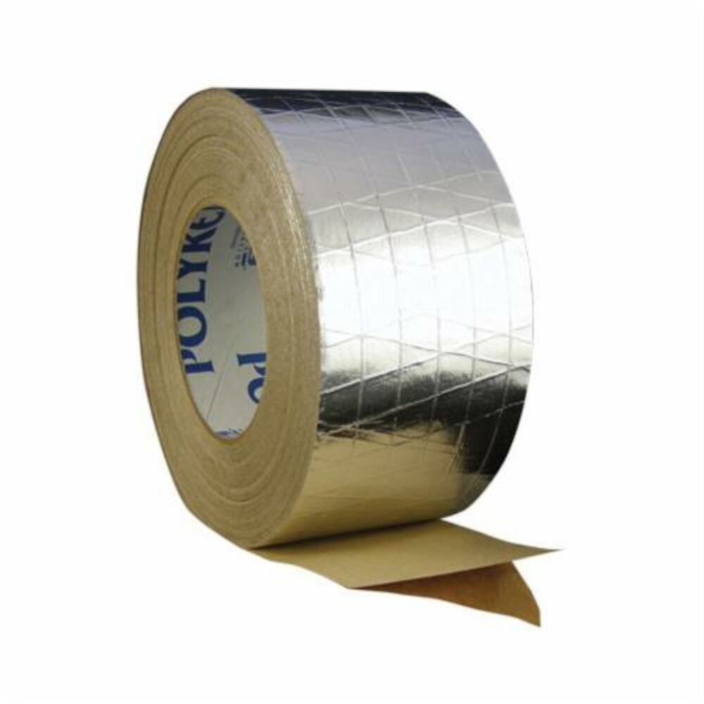 Polyken® 1087657 438 Extreme Weather Insulation Tape, 72 mm Wx46 m L, 6 mil THK, Aluminum