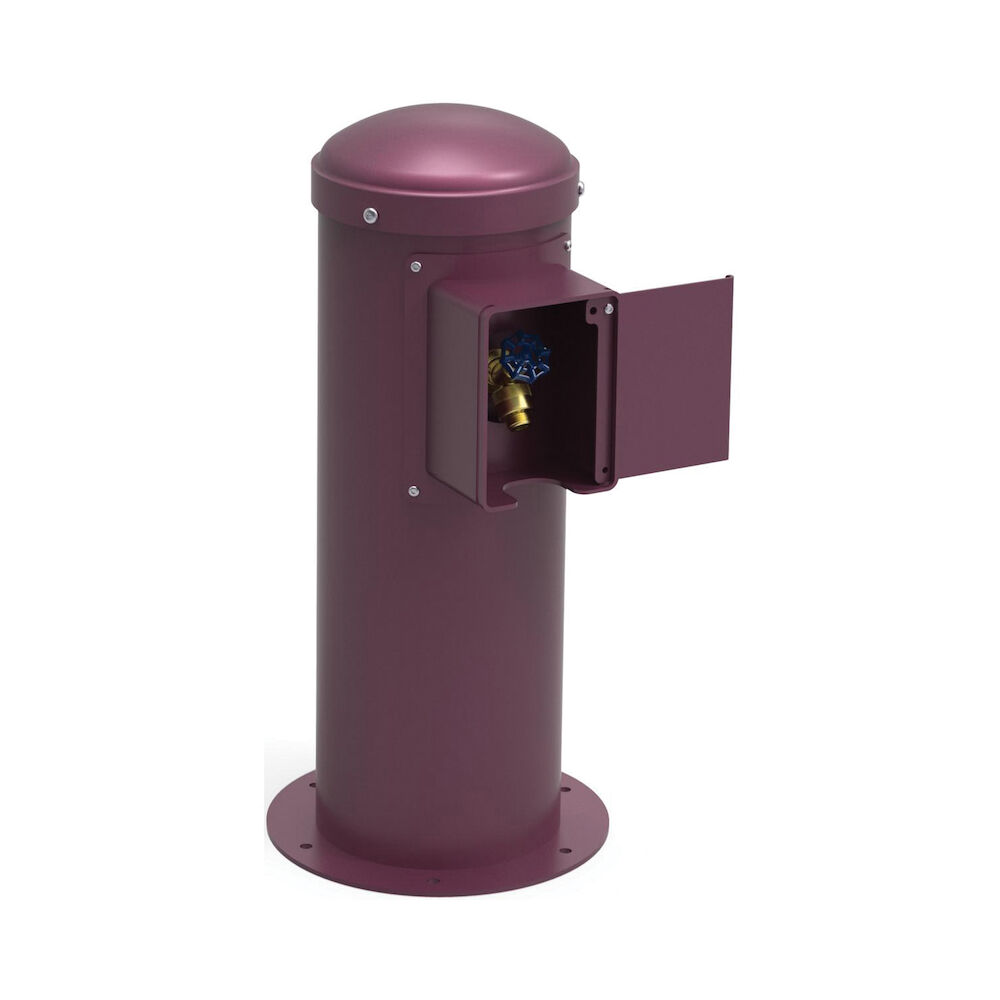 LK4461YHLHBPUR Non-Filtered Yard Hydrant With Locking Hose Bib, 1/2 in, Pedestal Case, Domestic