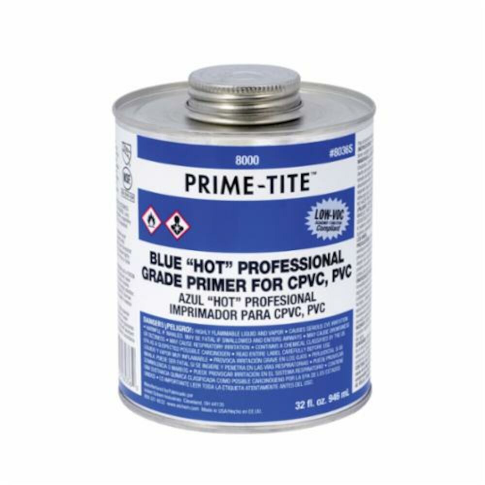 Oatey®  Prime-Tite™ 8036S Professional Grade Primer, 32 oz, Blue