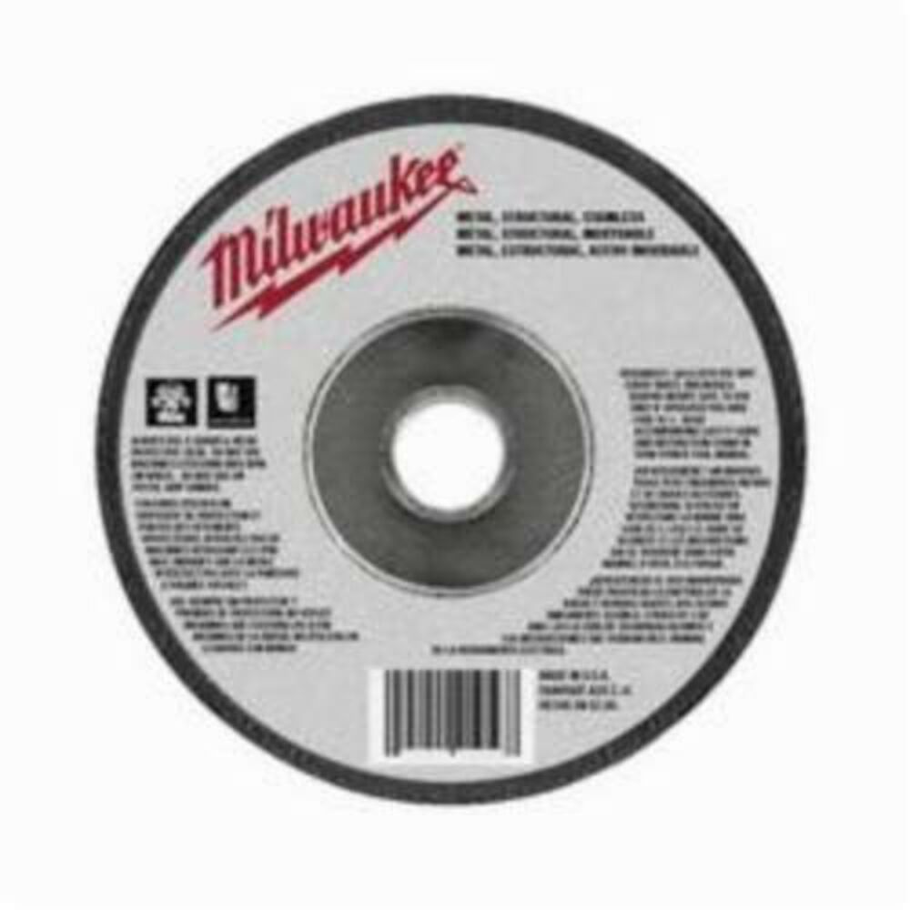 Milwaukee® Tool 49-94-6300 Cut-Off Wheel, 6" Dia x 0.045" THK, 7/8" Center Hole, A60T Grit, Aluminum Oxide Abrasive