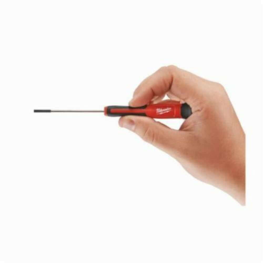 Milwaukee® Tool 48-22-2604 Round Shank Precision Screwdriver Set, Imperial, 4 Pieces, Steel, Chrome Plated
