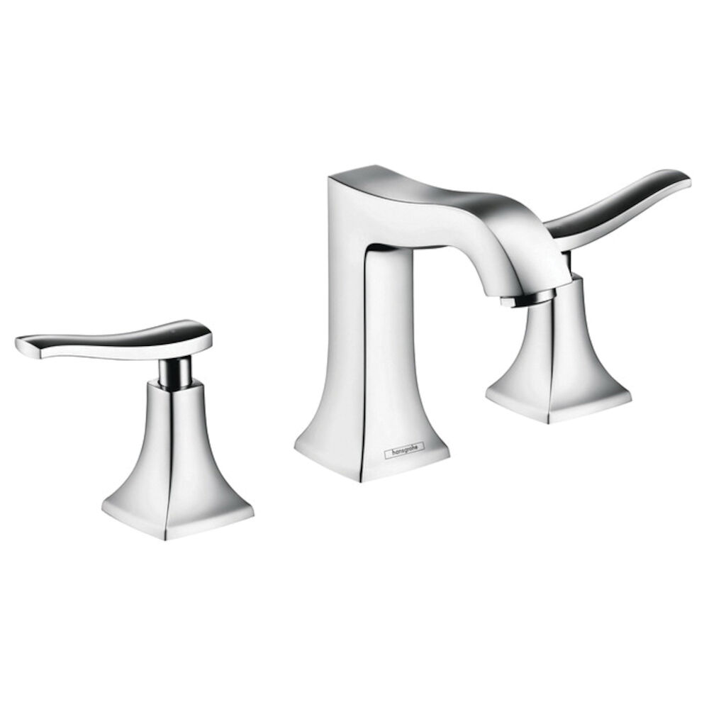 31073001 Metris C Widespread Bathroom Faucet, Chrome Plated, Pop-Up Drain
