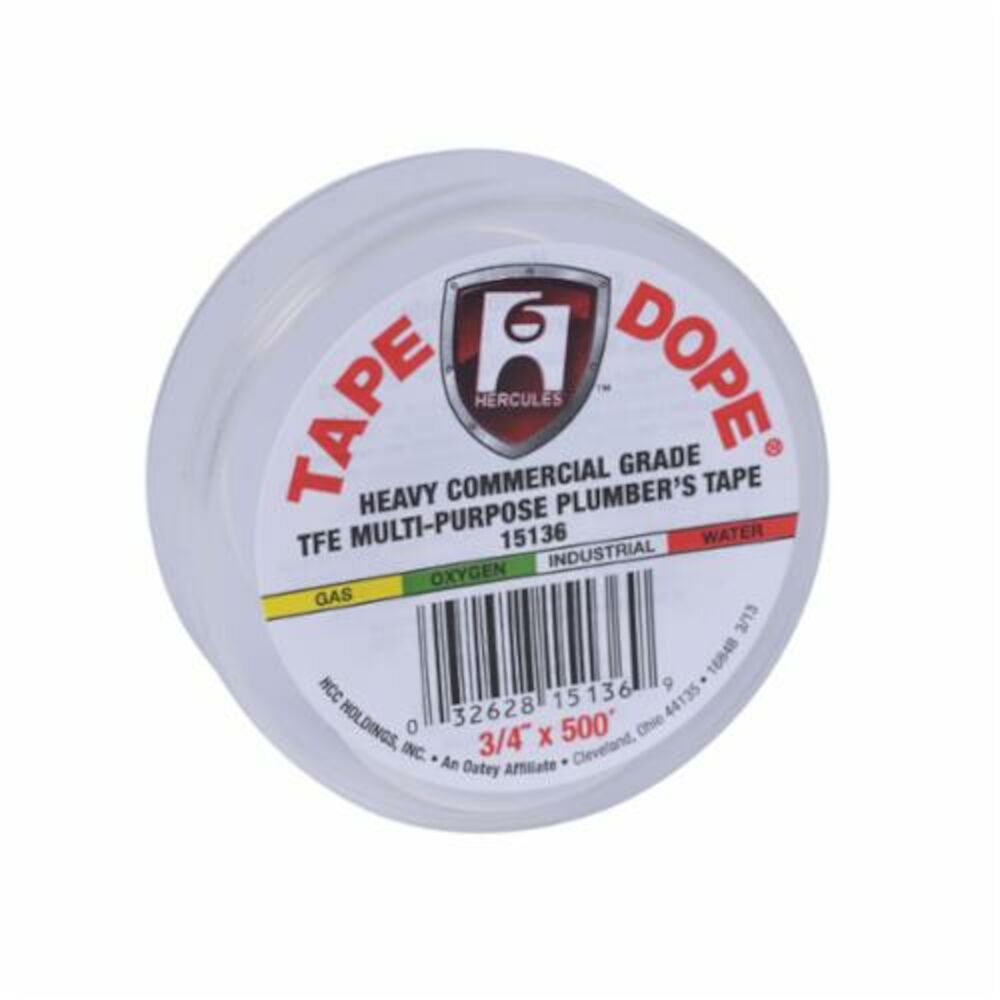 Hercules® 15136 Tape Dope, 500" Lx3/4" Wx3.5 mil THK, PTFE